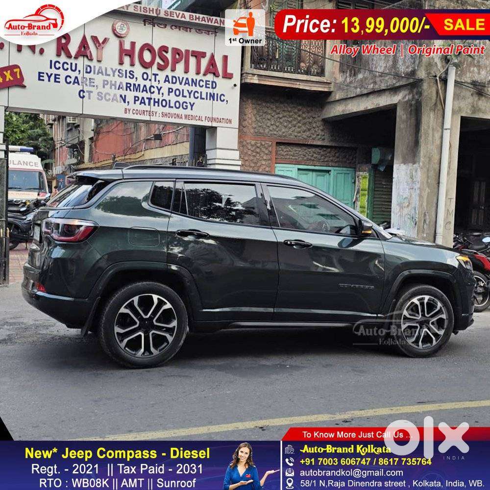 Jeep Compass 2.0 Limited Plus 4x4 Diesel At, 2021, Diesel