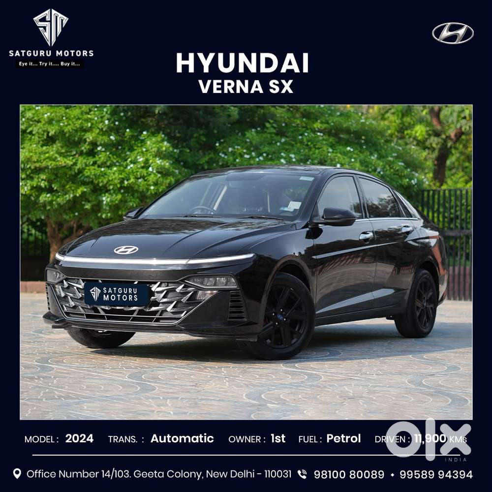 Hyundai Verna Sx 1.5 Petrol Ivt, 2024, Petrol