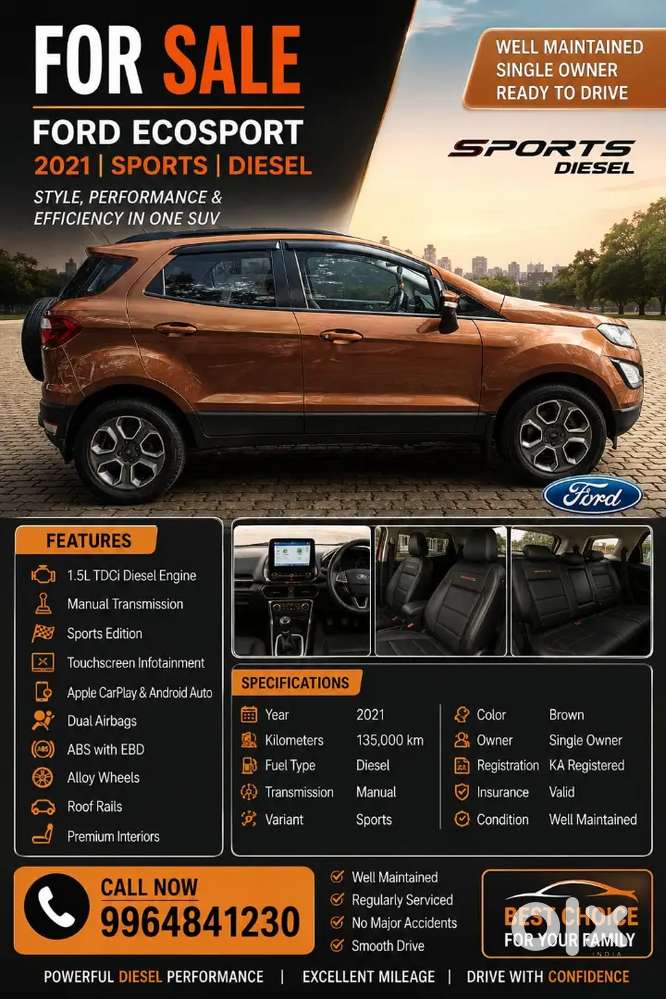 Ford Ecosport Diesel Manual 2nd 2021