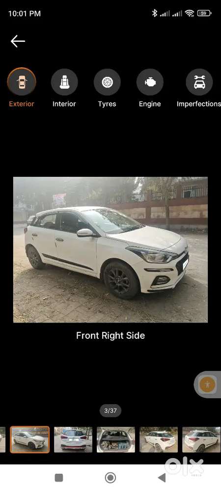 Elite I20 Asta,petrol Car Fitted With High End Hd Dash Security Camer,