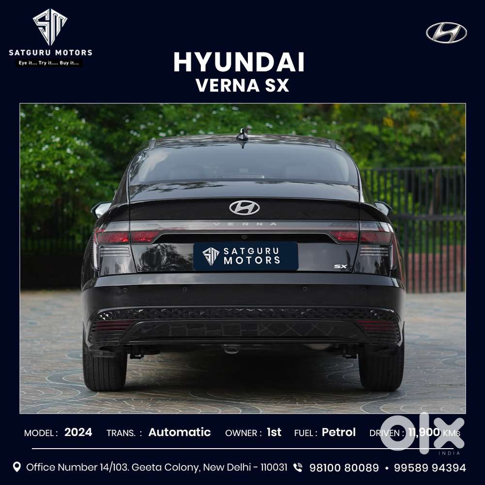 Hyundai Verna Sx 1.5 Petrol Ivt, 2024, Petrol