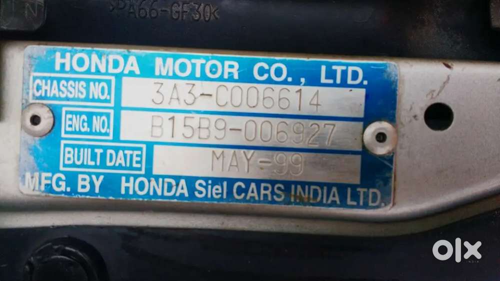Honda City 1996 Petrol Stock Condition Japan Piece