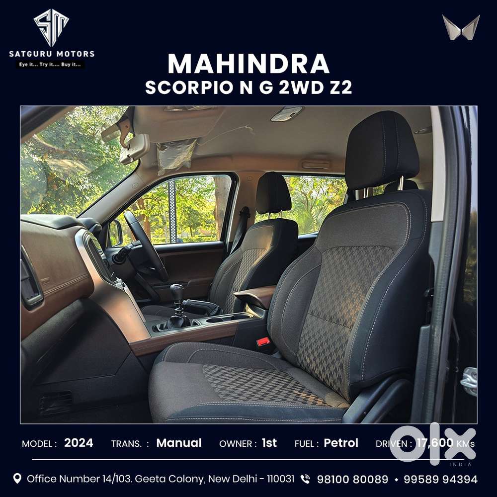 Mahindra Scorpio N Z2 Petrol Mt 6 Str, 2024, Petrol