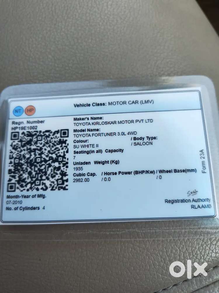 Toyota Fortuner 2010 Diesel 230000 Km Driven