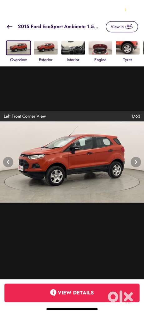 Ch Registered Ford Ecosport Diesel Manual 2015
