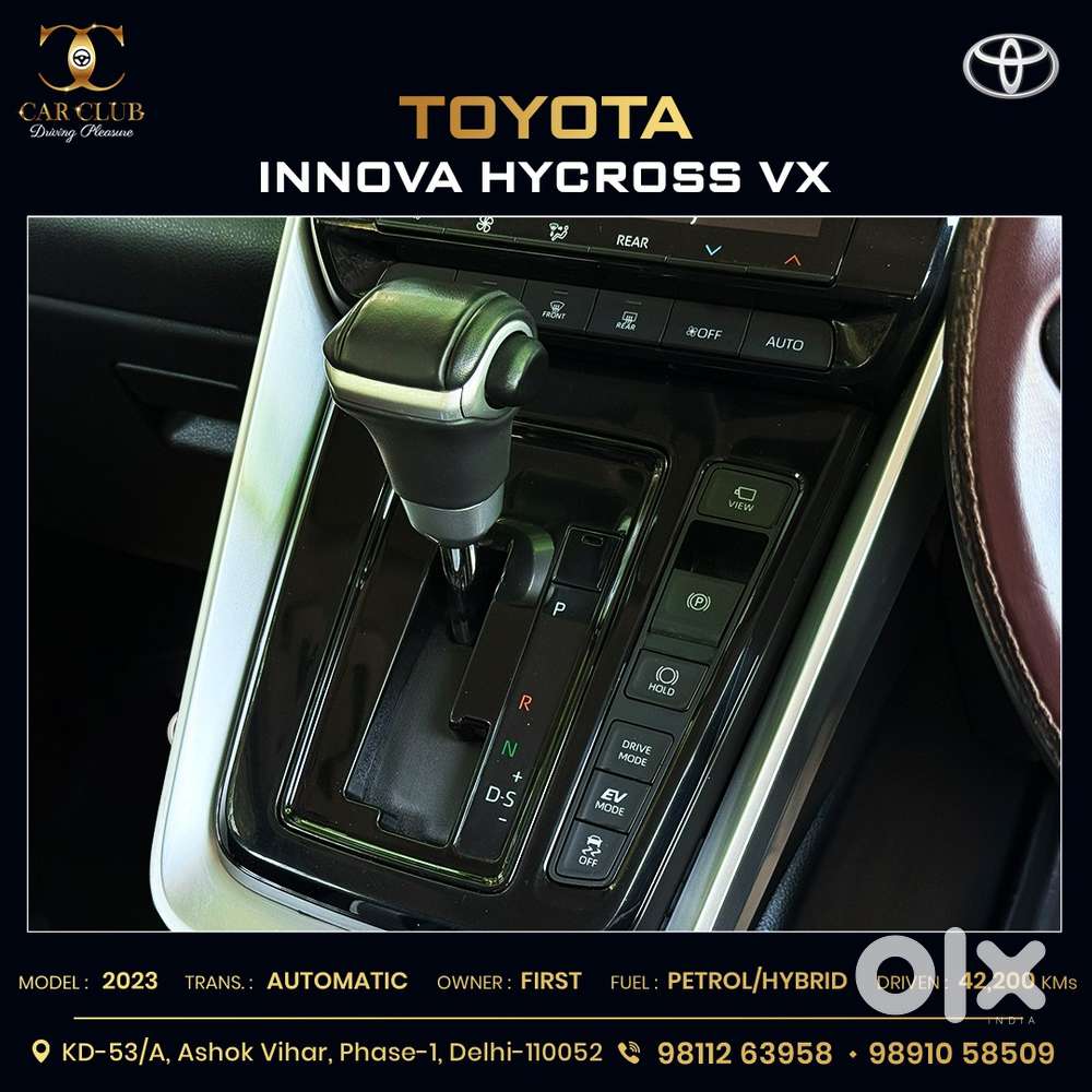 Toyota Innova Hycross 2.0 Vx Hybrid 7 Str, 2023, Petrol