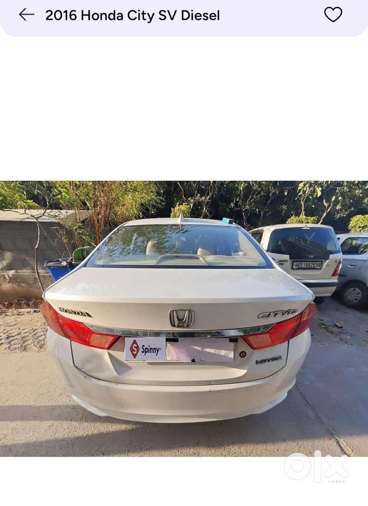 Honda City Sv Cvt, 2016, Diesel