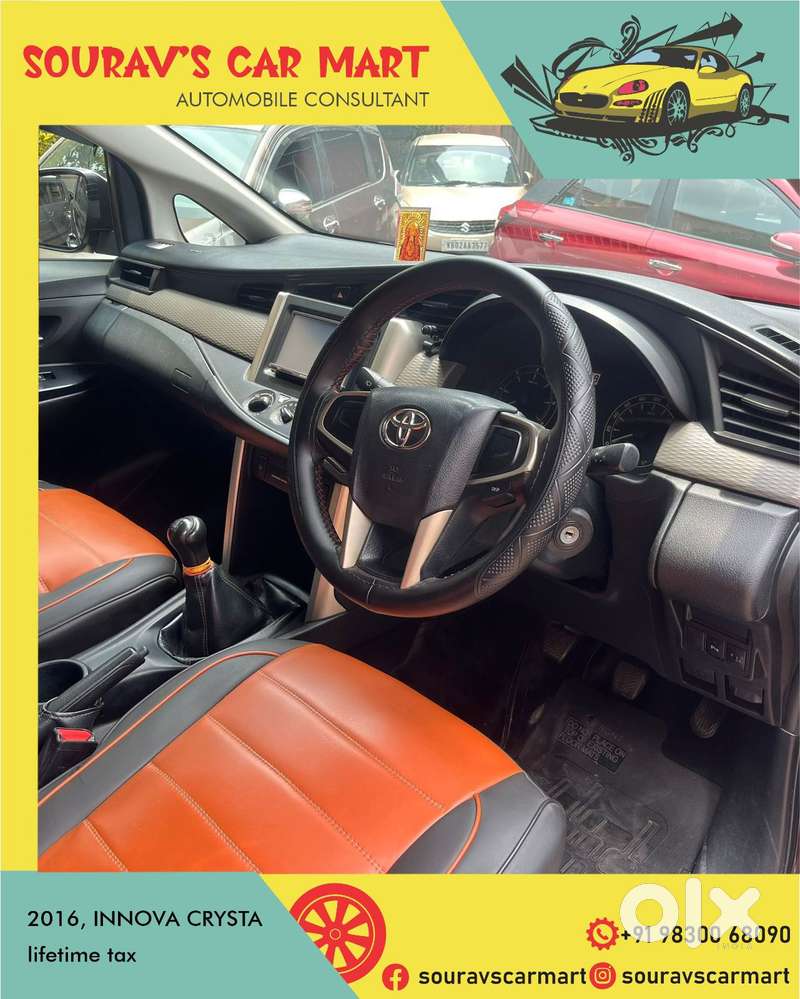 Toyota Innova Crysta 2.4 G Mt 8s, 2016, Diesel