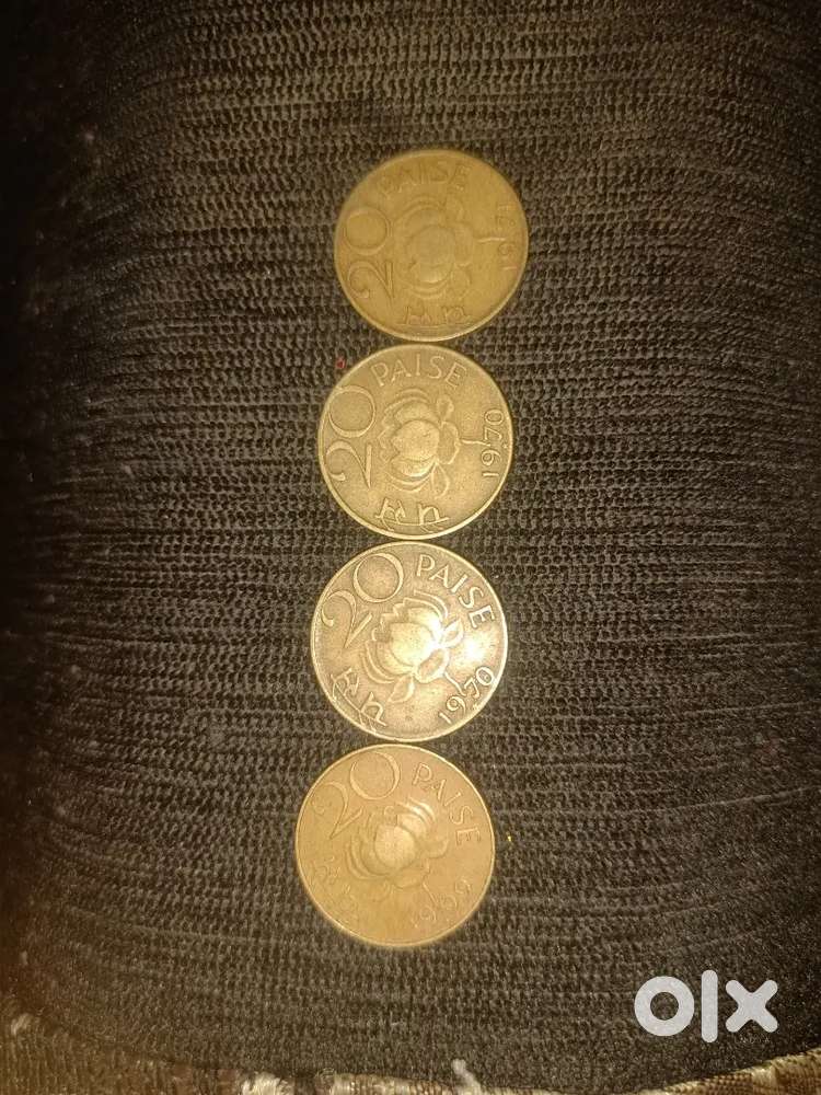 1969-70 20 paise coin