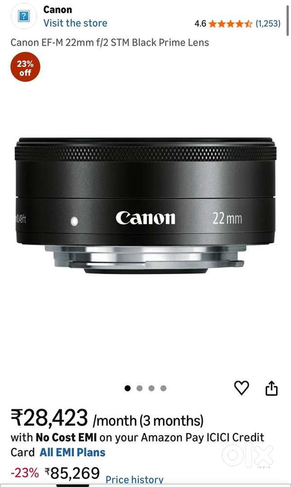 canon EF-M 22mm F2 STM ブラック 中古 EF-M22mm F2 STM 中古価格比較 - 価格.com