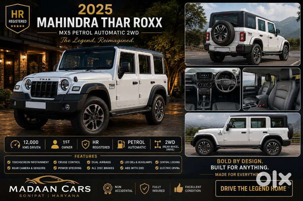 Mahindra Thar Roxx Mx5 Petrol At 2wd, 2025, Petrol
