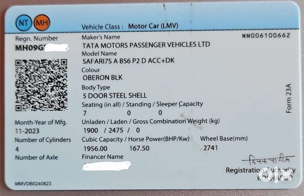 Tata Safari Diesel 2023 Acc+ Dk