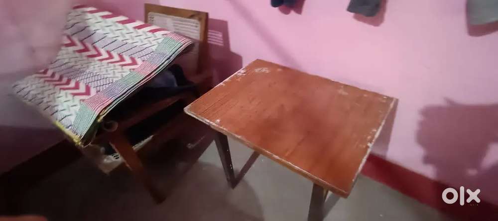 Double bed, 2 Chair, 1 Gas full tank 7kg, 1 table & shoe stand