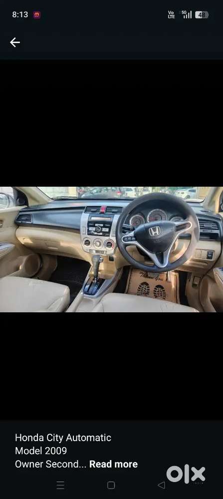 Honda City Automatic 
Model 2009
Owner 2
Insurance Running 
Fc Till 20