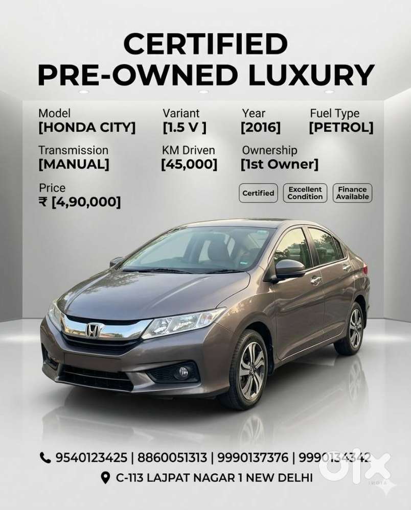 Honda City 2015-2017 I Vtec V, 2016, Petrol