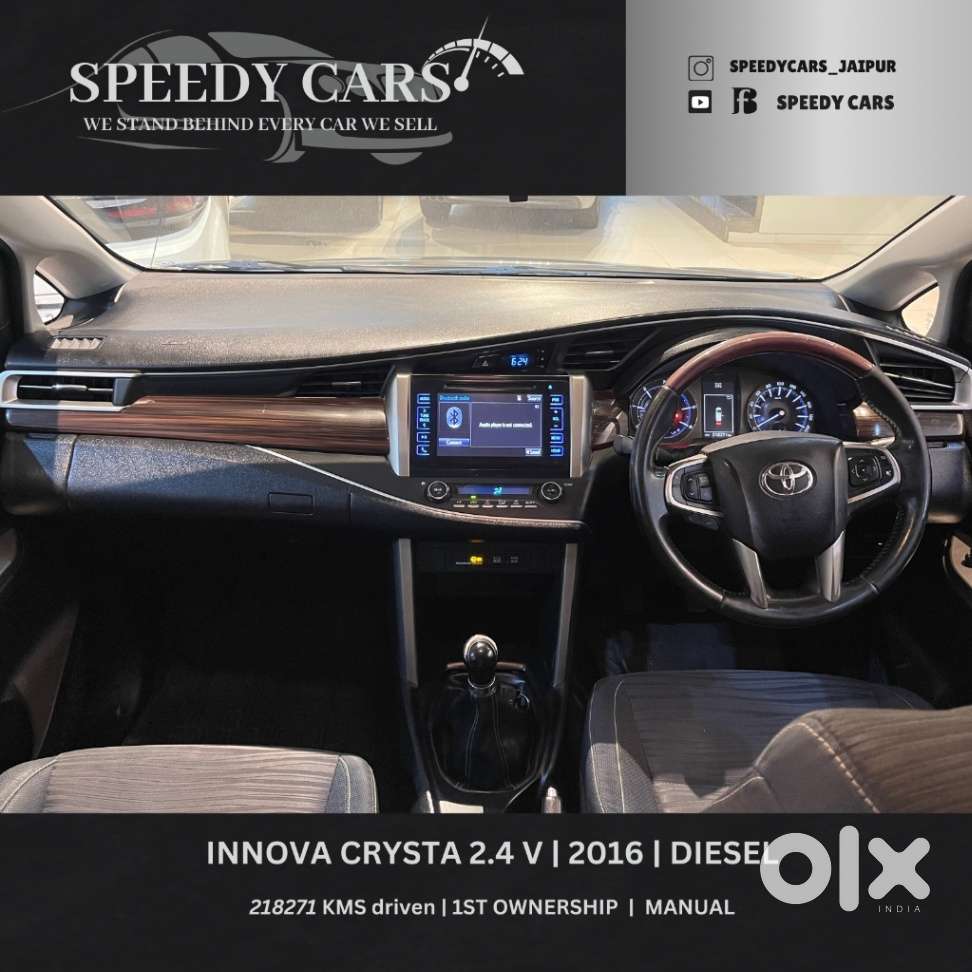 Toyota Innova Crysta 2.4 V 8 Str, 2016, Diesel