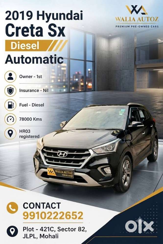 Hyundai Creta 1.6 Sx Automatic Diesel, 2019, Diesel