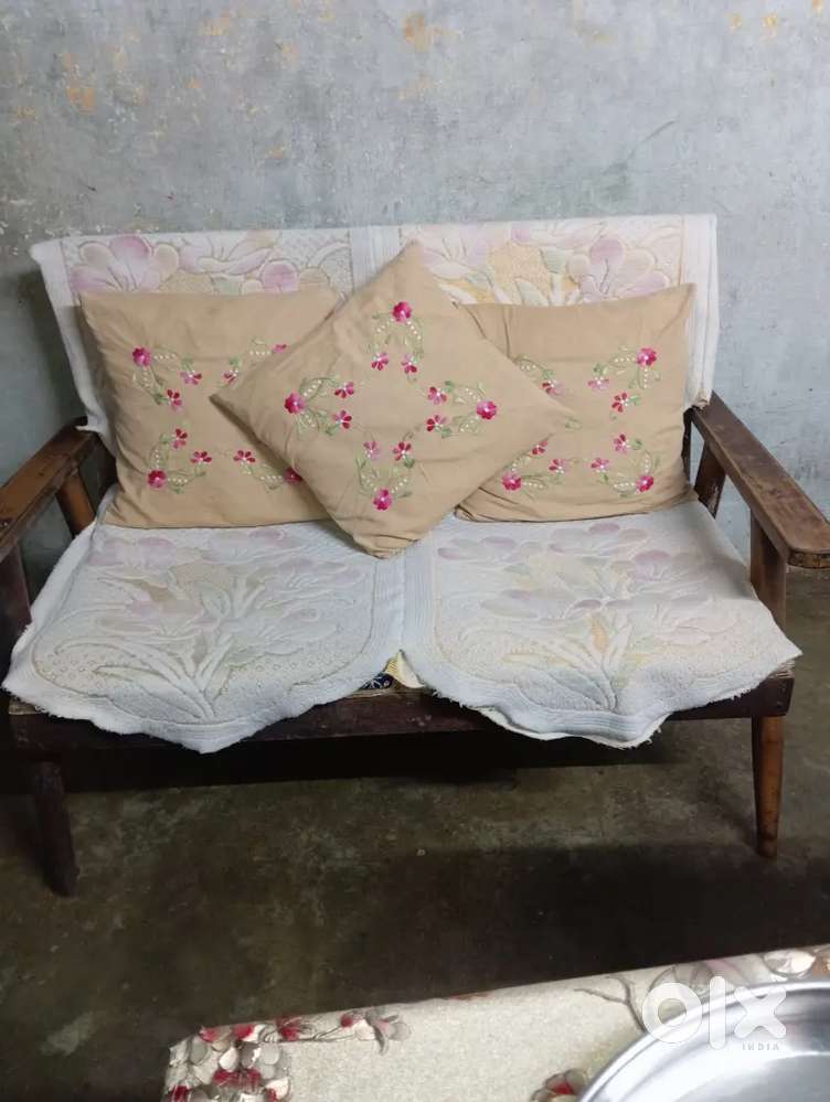 One double sitter sofa and two single sitter sofa