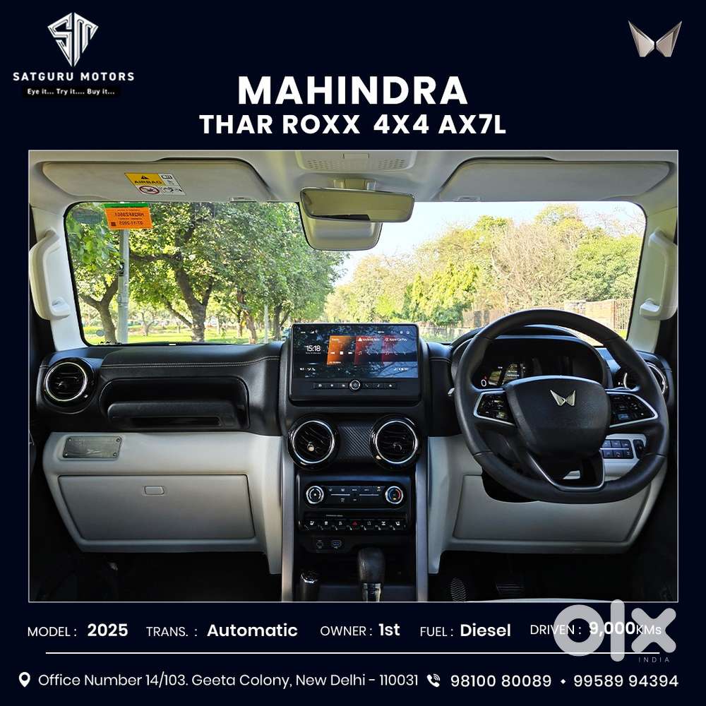 Mahindra Thar Roxx Ax7 L Diesel At 4wd, 2025, Diesel