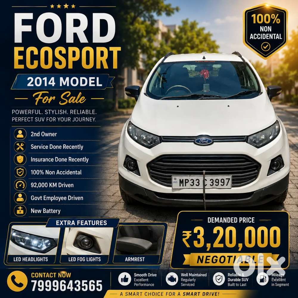Ford Ecosport 2014 Diesel Well Maintained