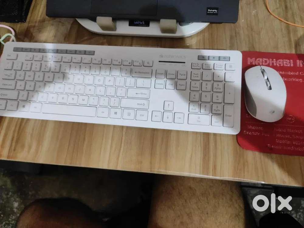 Zebronics White Keyboard & Mouse &ndash; Good Condition