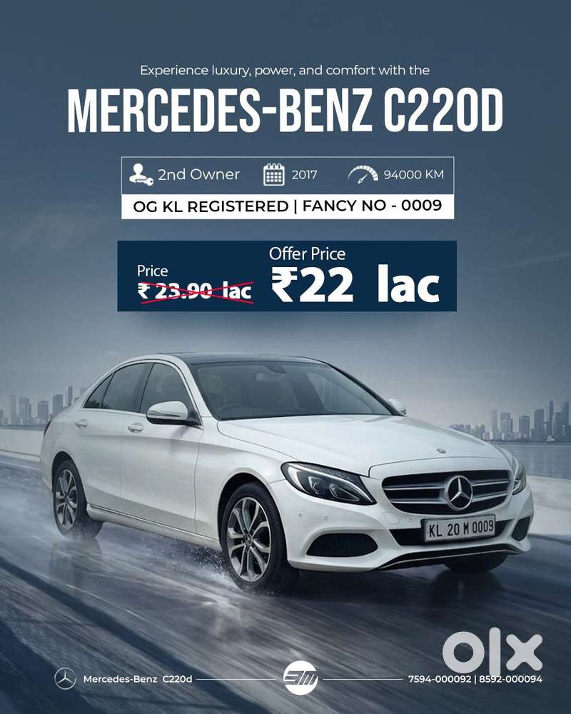Mercedes-benz C-class C 220d, 2017, Diesel