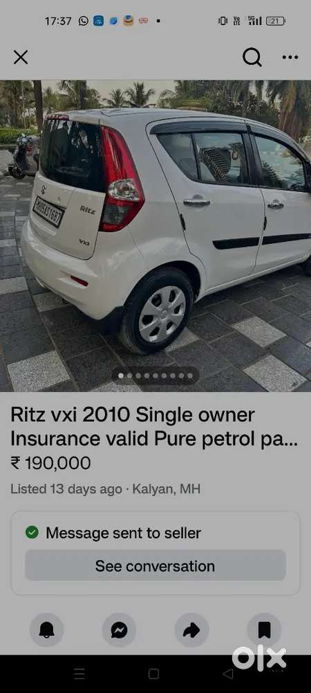 Maruti Suzuki Ritz 2010 Petrol Good Condition