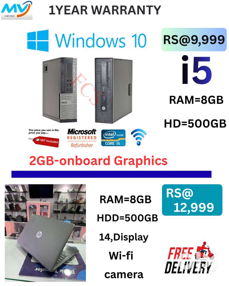 hp Dell desktop CPU for office, //*shop, home and student work