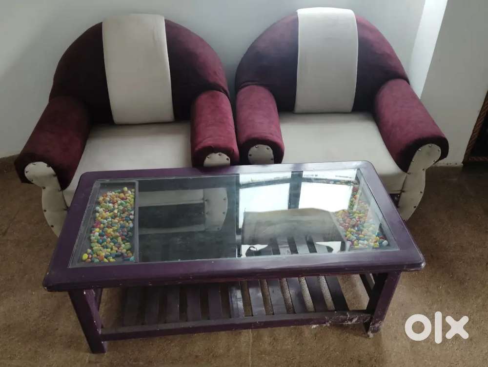Sofa and table