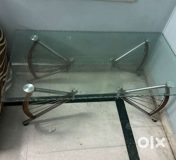 Glass center table