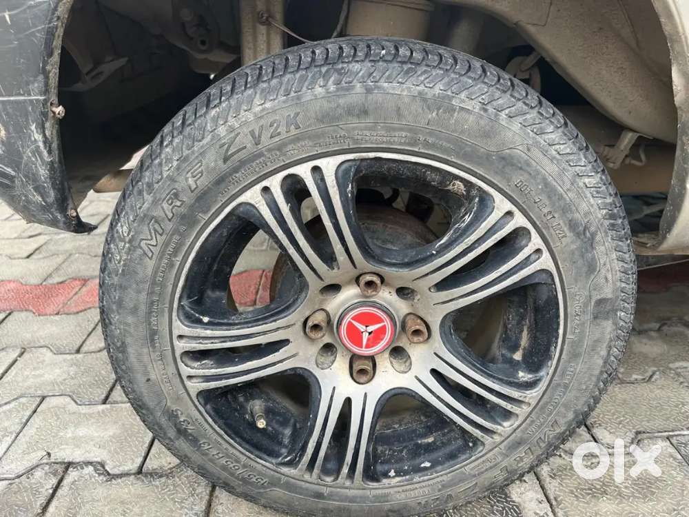 All Ok Condition New Mrf Tyres With Alloy Wheels