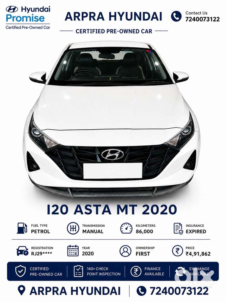 Hyundai I20 1.2 Asta, 2020, Petrol