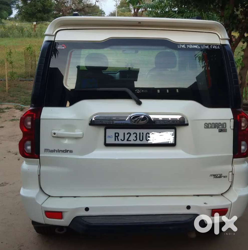 Mahindra Scorpio S 11 White Color Vip Sikar Number