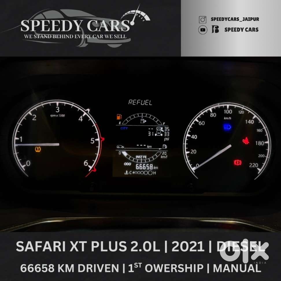 Tata Safari 2.0 Kryotec Xt Plus, 2021, Diesel