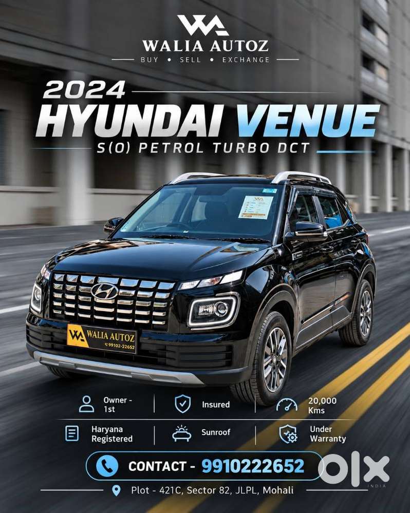 Hyundai Venue 1.0 S (o) Turbo Dct, 2024, Petrol