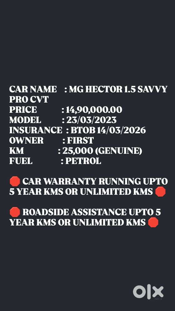 Mg Hector Savvy Pro 1.5 Turbo Cvt, 2023, Petrol