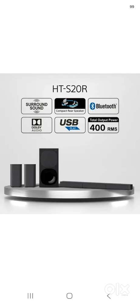 Sony HT-S20R Home theater for sale