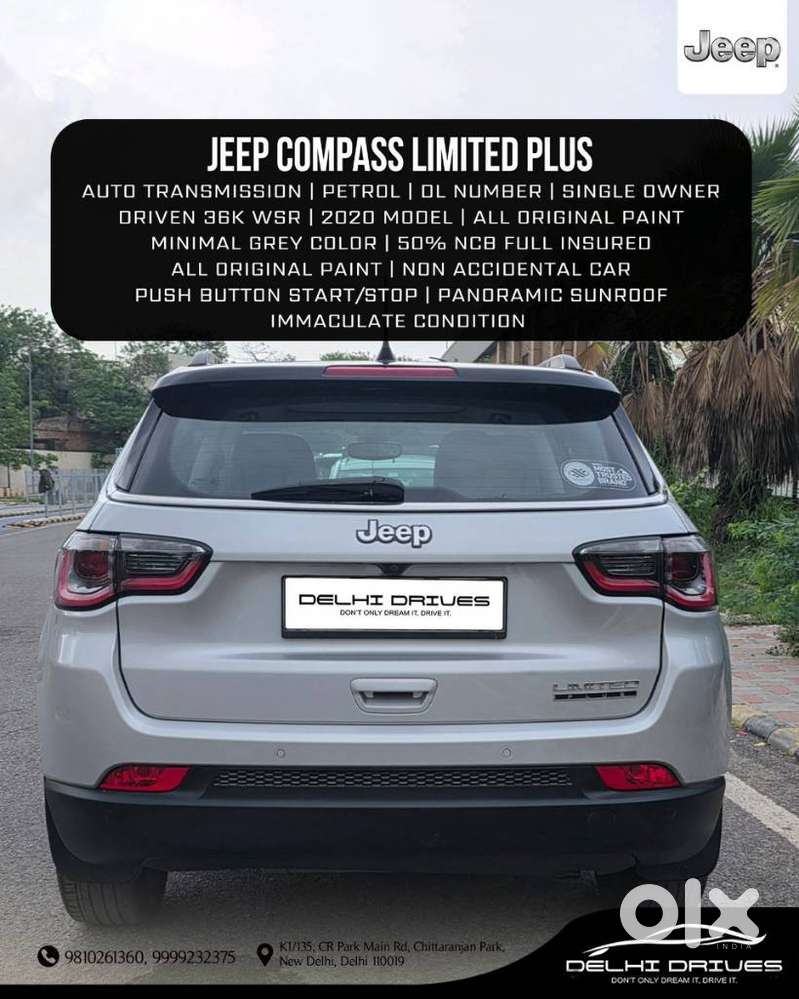 Jeep Compass 2.0 Limited Plus, 2020, Petrol