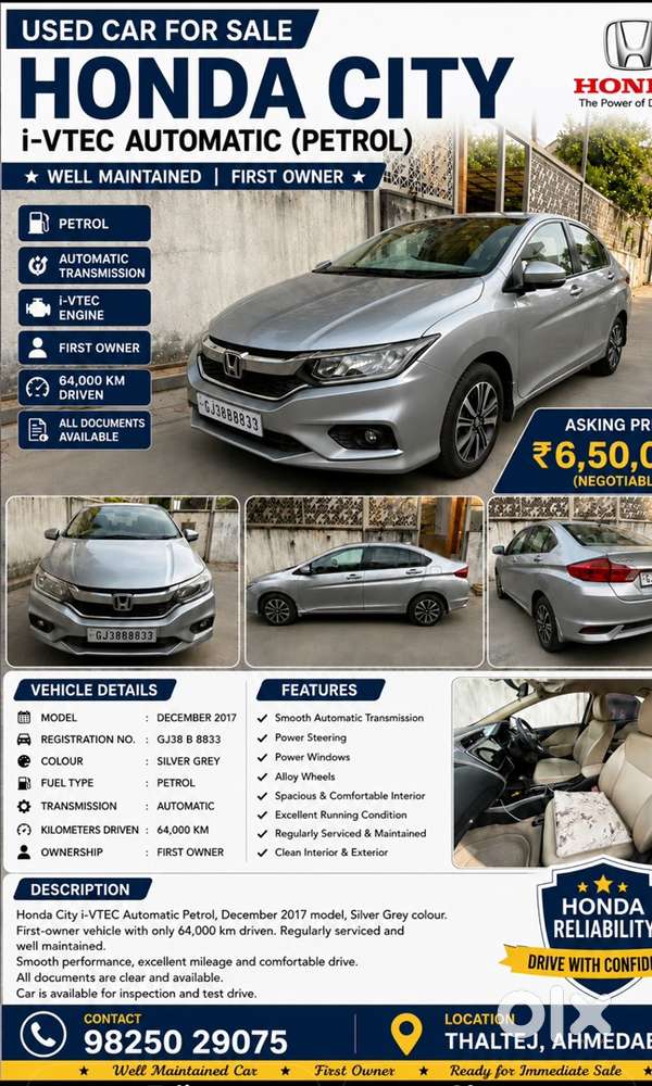 Honda City Petrol 2017