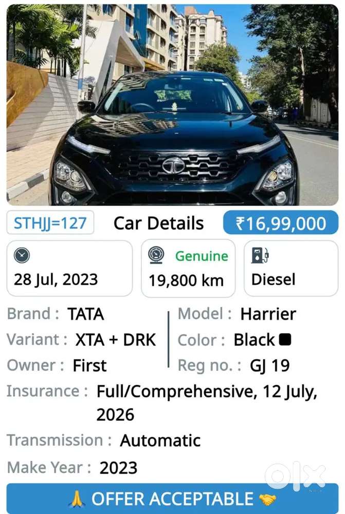 Tata Harrier 2023 Diesel Good Condition