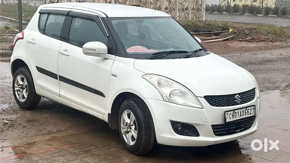 Maruti Suzuki Swift 2014 Vdi White Chandigarh Number