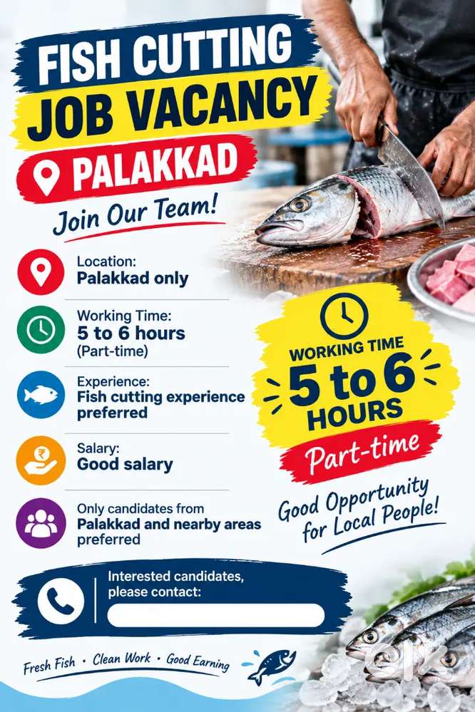 Fish cutting job vacancy