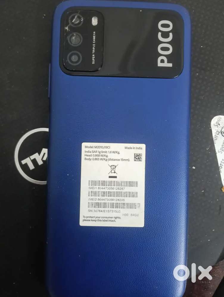 Poco M3  6/64GB 6000 mah good condition not opened no any replacement