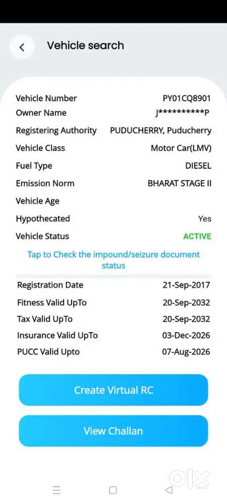 Mahindra Tuv 200 2017 Diesel