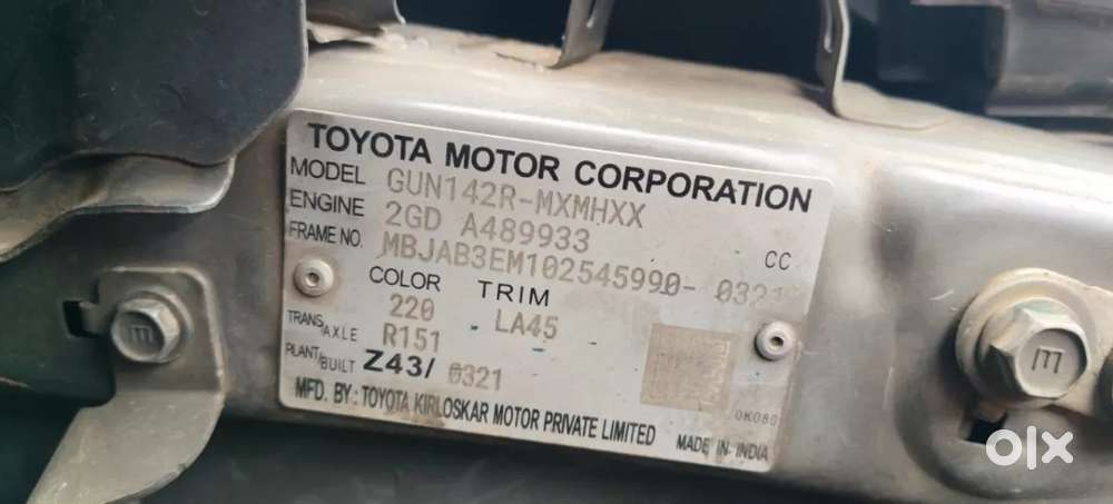 Toyota Innova Crysta, 2021, Diesel