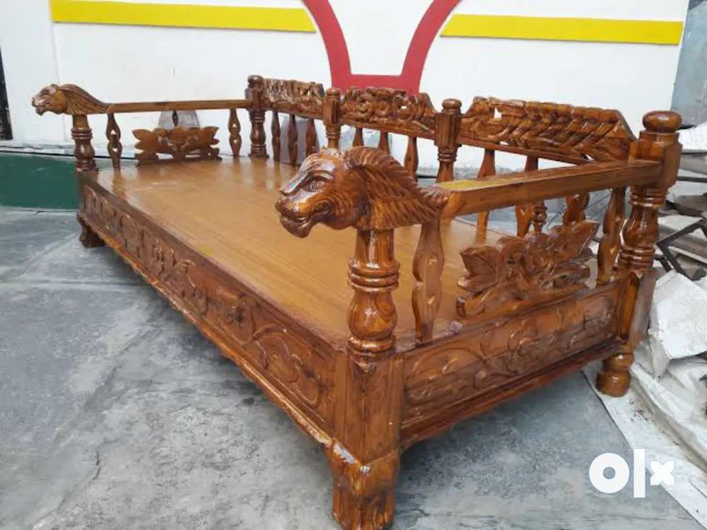 Teak wood shop diwan cots