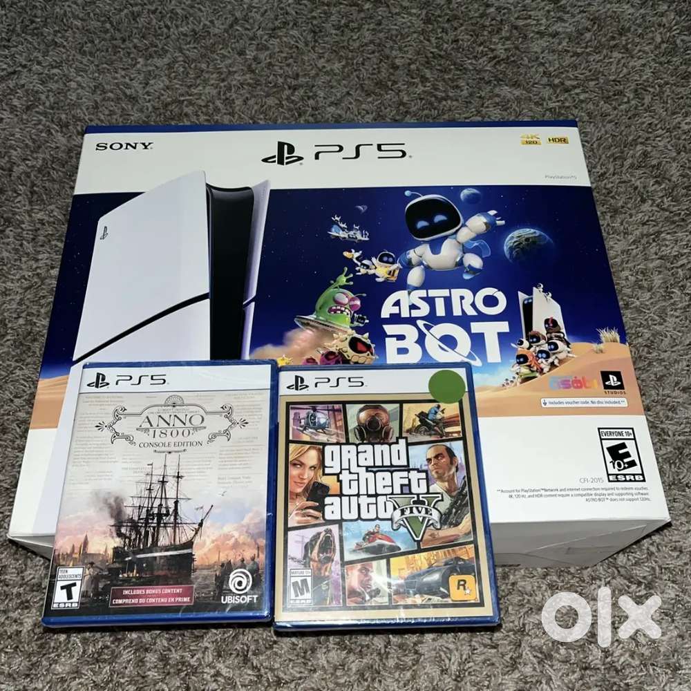 New Sealed Sony PlayStation 5 Console PS5&ndash; ASTRO BOT Bundle Grand Thef