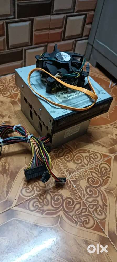 SMPS (Zebronics), DVD (Samsung), Intel Fan and cables