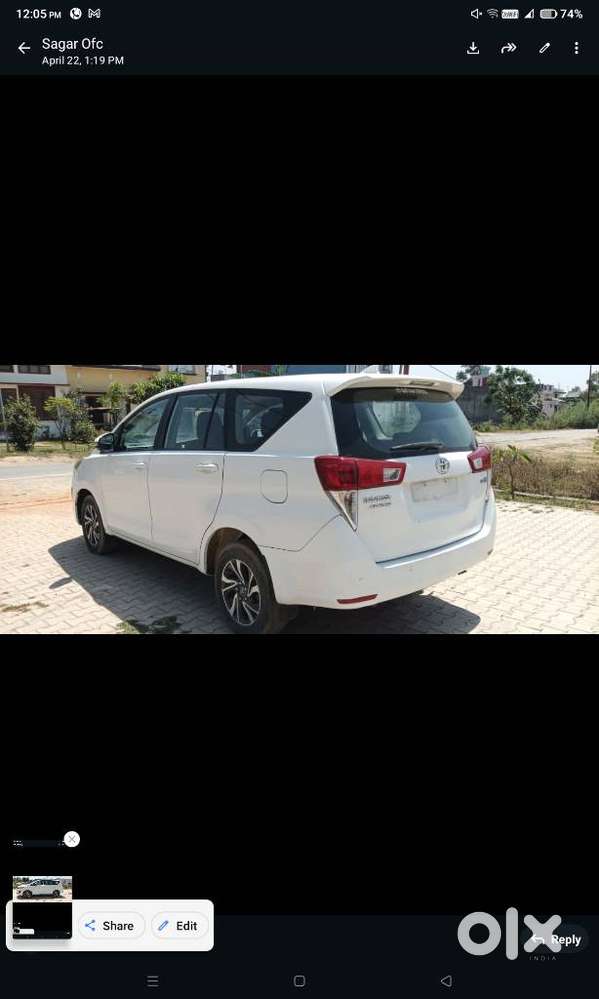 Toyota Innova Crysta 2.4 G Mt, 2022, Diesel