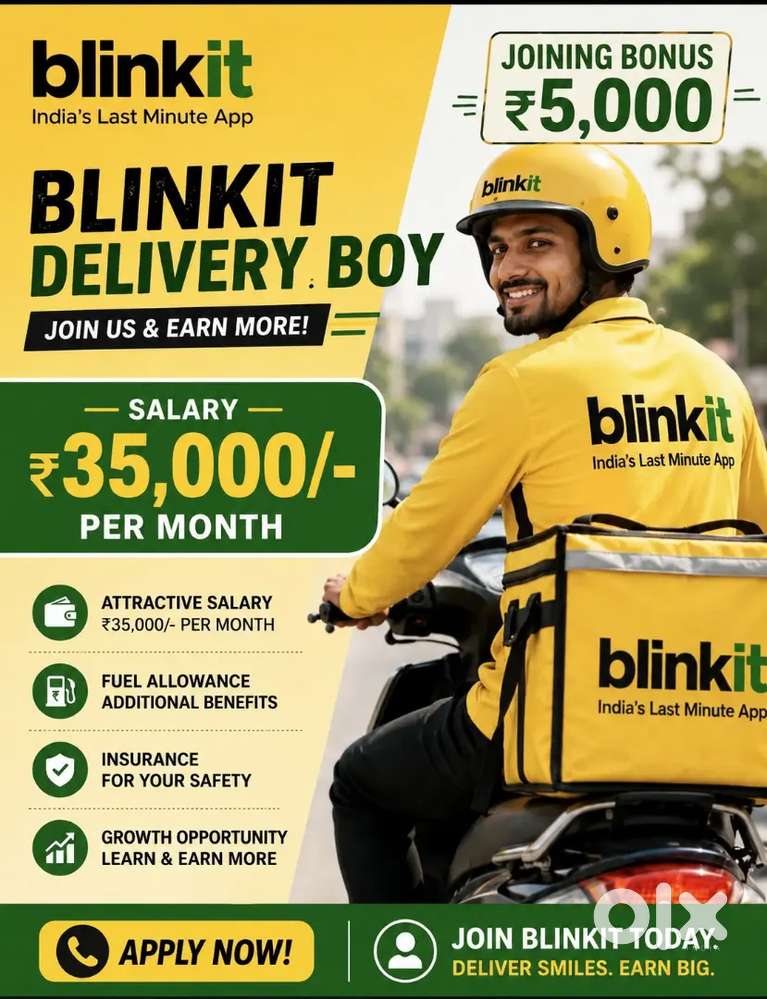 BLINKIT PART-TIME GROCERY DELIVERY JOB IN